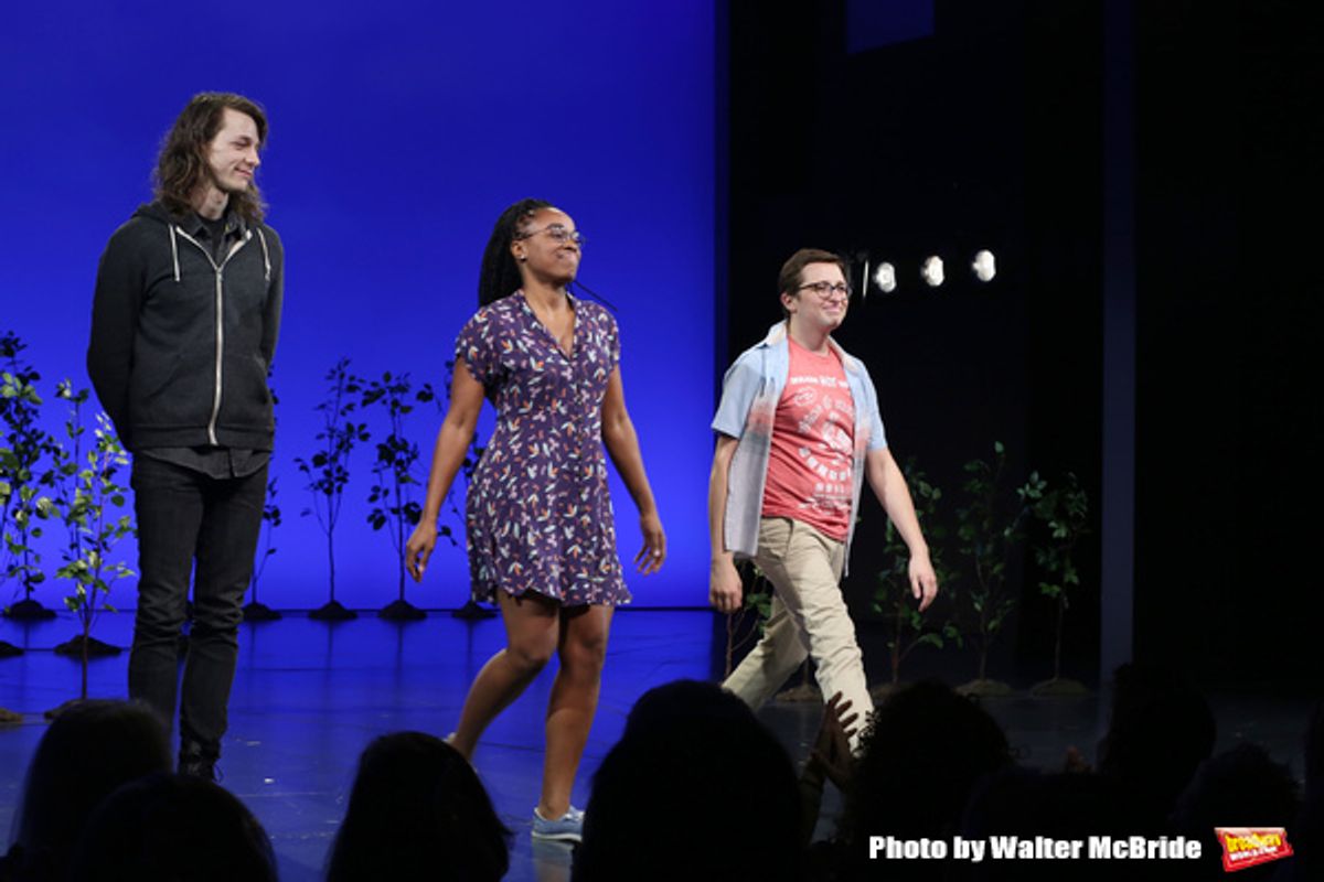 Mike Faist, Kristolyn Lloyd and Will Roland at 