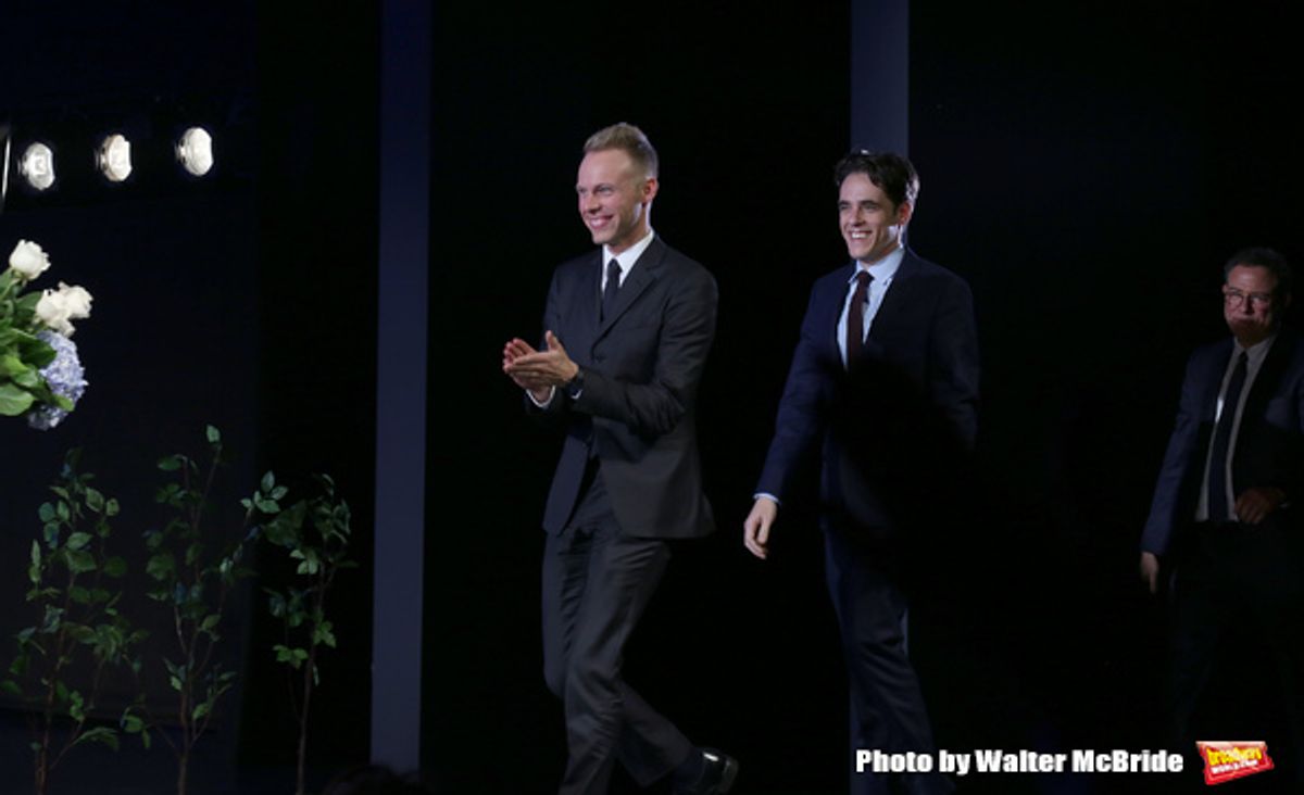 Justin Paul, Steven Levenson, and Michael Greif  at 