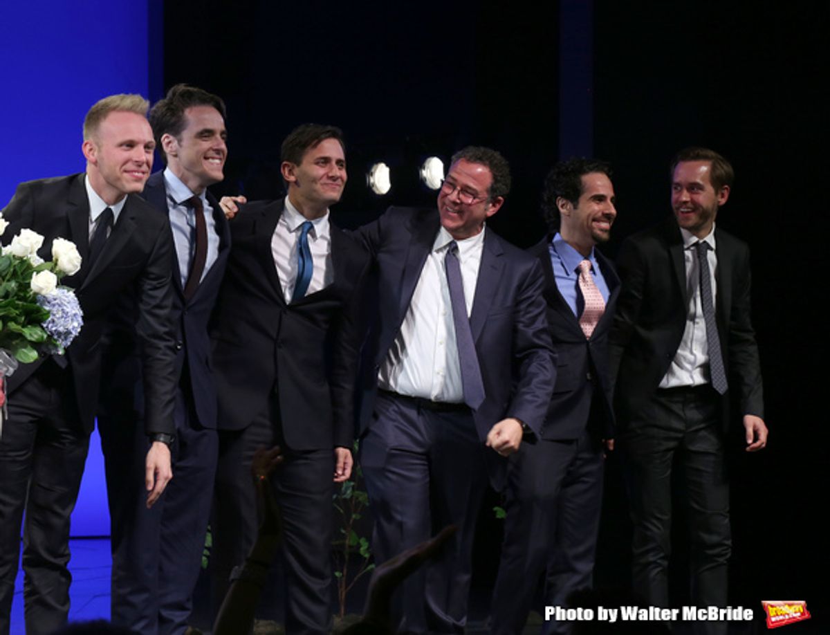 Justin Paul, Steven Levenson, Benk Pasek, Michael Greif, Alex Lacamoire and Danny Melford  at 