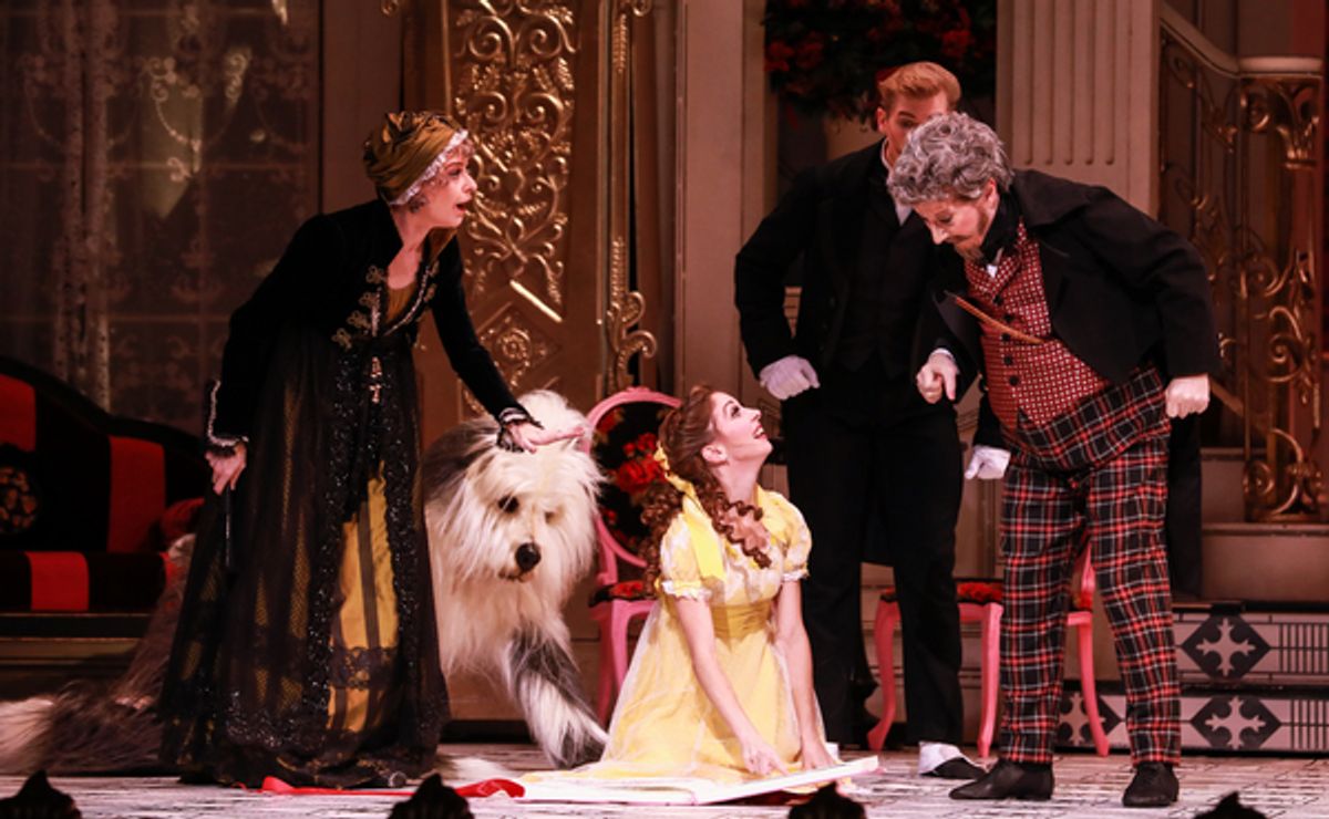 Melody Mennite as Clara and the cast of The Nutcracker at 