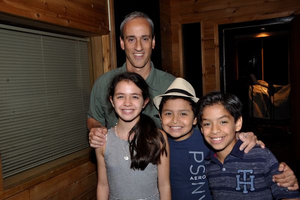Fabi Aguirre, Eduardo Hernandez and Kevin Tellez with Lon Hoyt Photo
