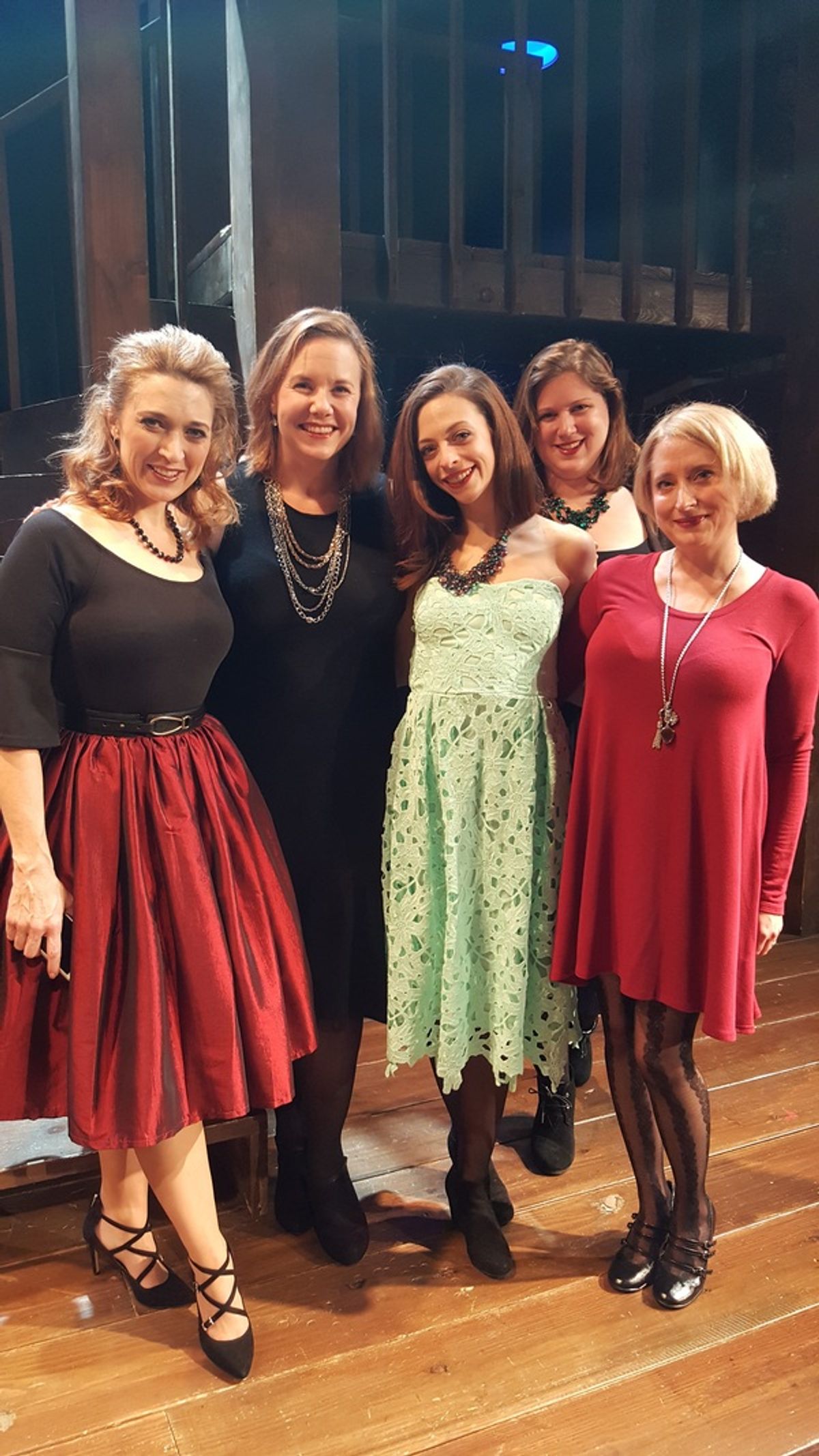 Cory Goodrich, Brianna Borger, Leah Morrow, Rachel Boylan, Kelly Anne Clark at 