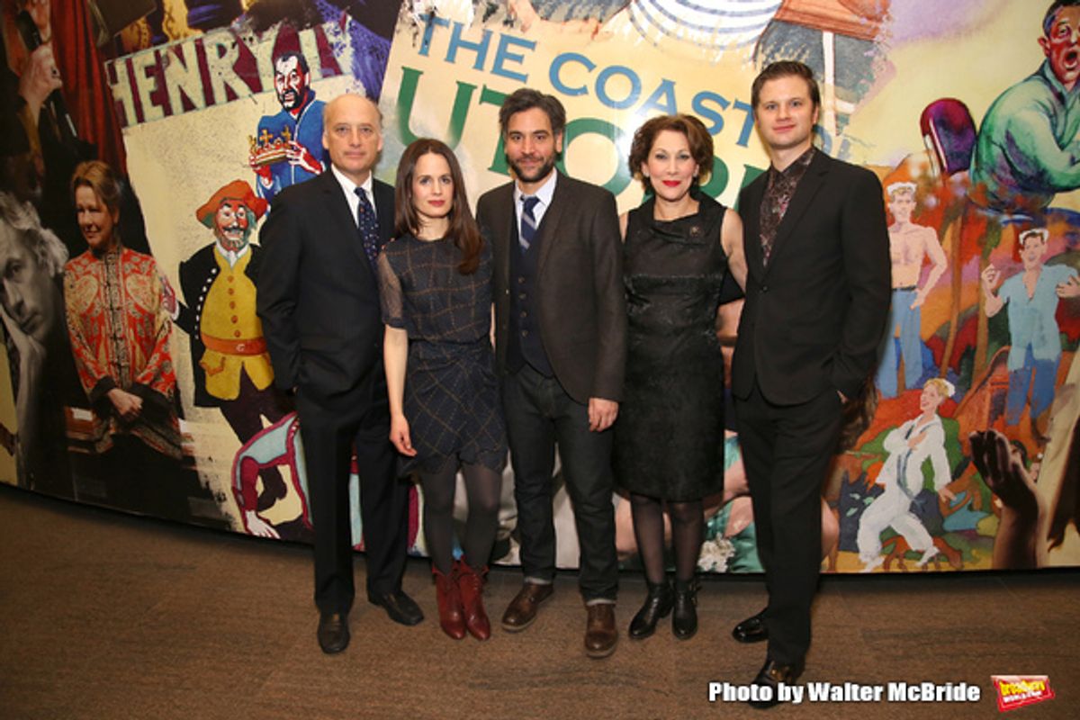 Frank Wood, Elizabeth Reaser, Josh Radnor, Randy Graff and Michael Oberholtzer  at 