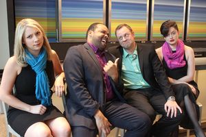 Allison Bret, Calvin Scott Roberts, Trey West and Janelle Lutz @ BroadwayWorld Allison Bret, Calvin Scott Roberts, Trey West and Janelle Lutz Photo