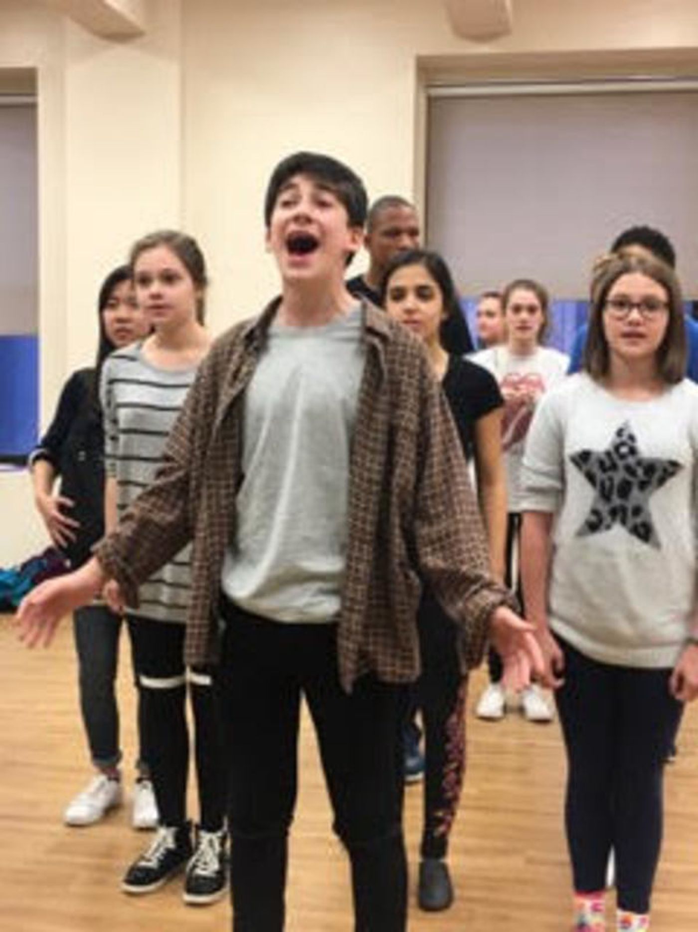 Photo Flash: In Rehearsal for A Class Act NY's URINETOWN and ANNIE JR.  Image