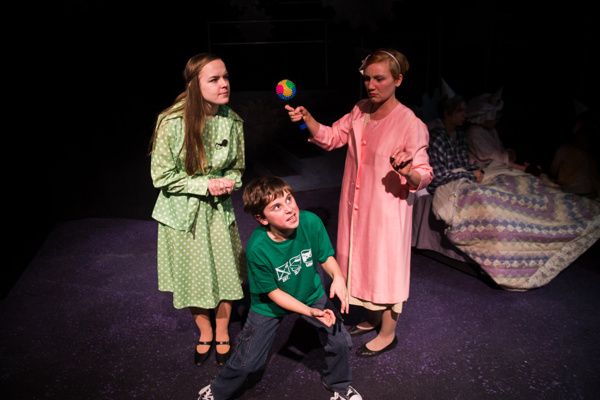 L-R: Vivian Lemons,  William Price, and Jaclyn young Roald Dahl's Willy Onka at NextS Photo