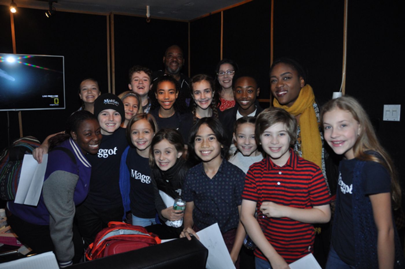 Exclusive Photo Coverage: The Kids of MATILDA Ring in the New Year for Carols For A Cure  Image