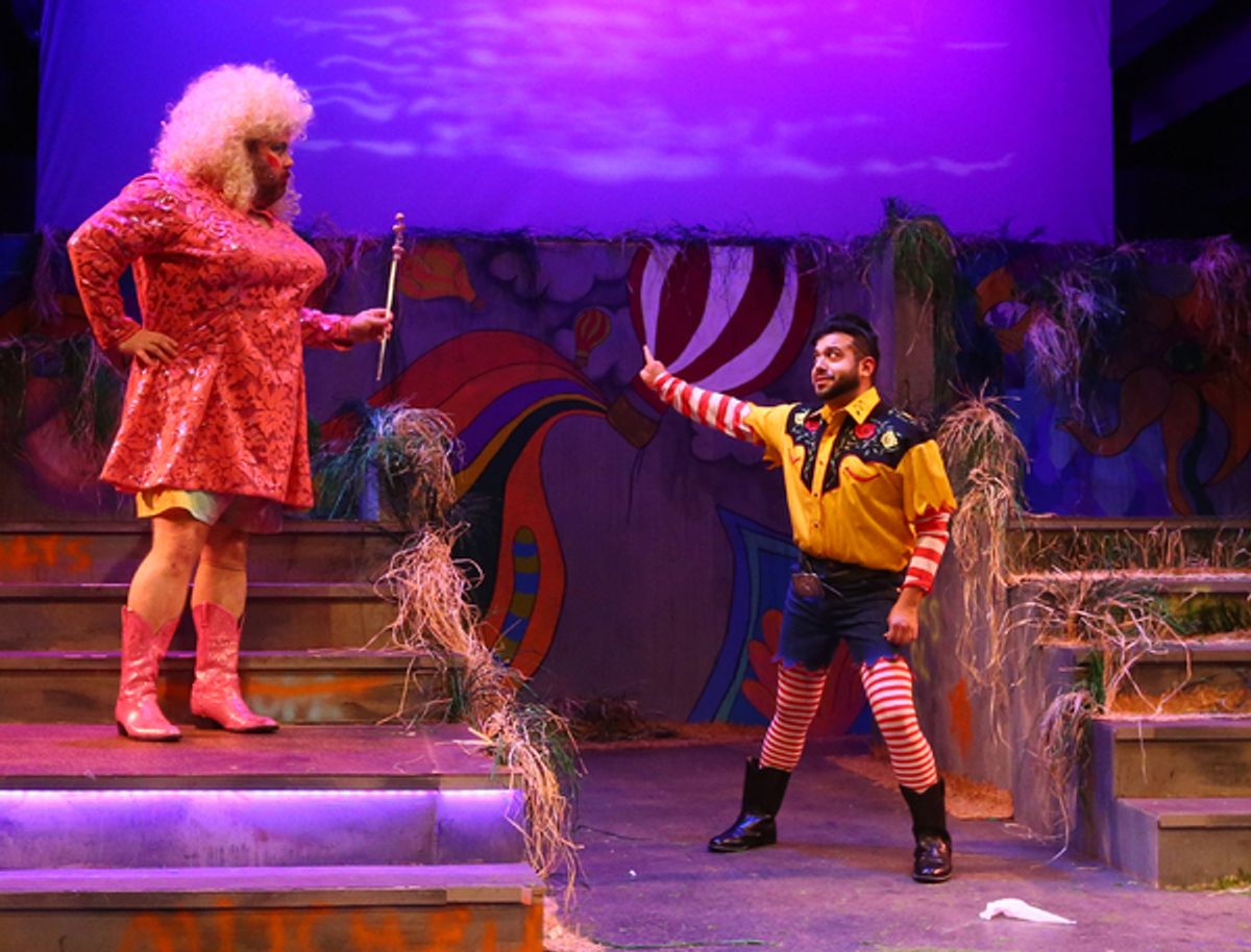 Kyle Sturdivant as Dollinda and John Ryan Del Bosque as Onechkin at 