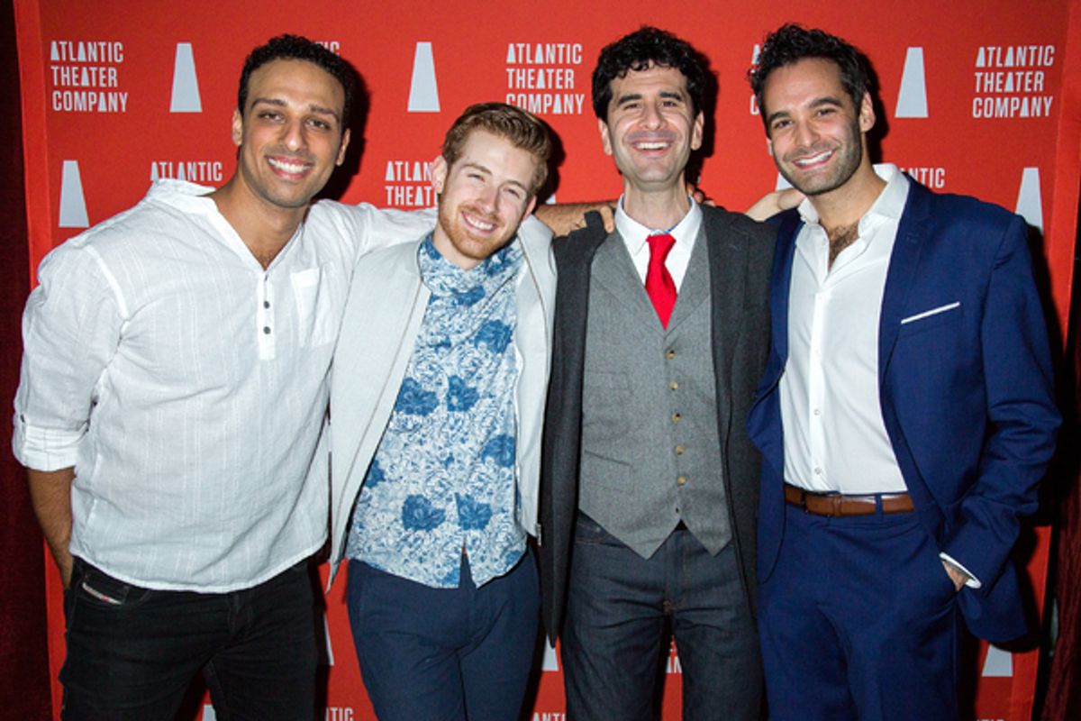 Ari'el Stachel, Daniel David Stewart, John Cariani, Jonathan Raviv at 