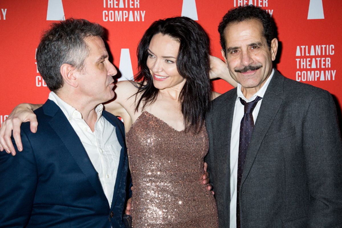 David Cromer, Katrina Lenk, Tony Shalhoub at 