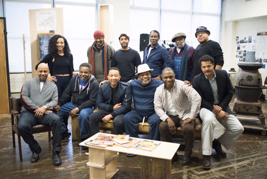 Photo Flash: John Legend Stops by JITNEY Rehearsal at MTC  Image