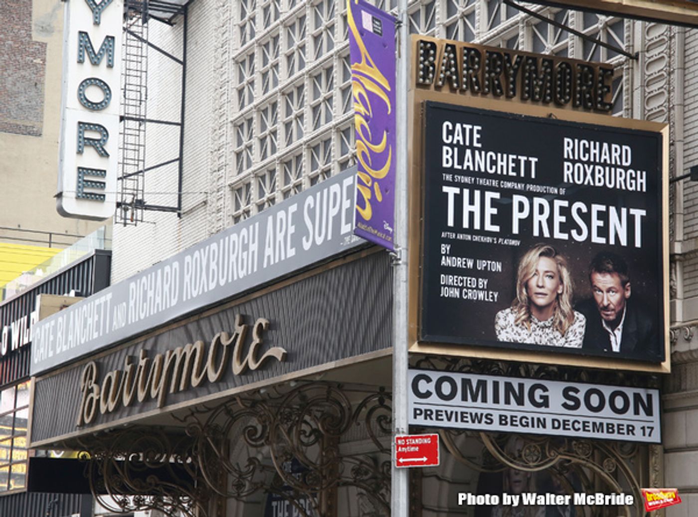 Up on the Marquee: Cate Blanchett in Sydney Theatre Co. THE PRESENT  Image