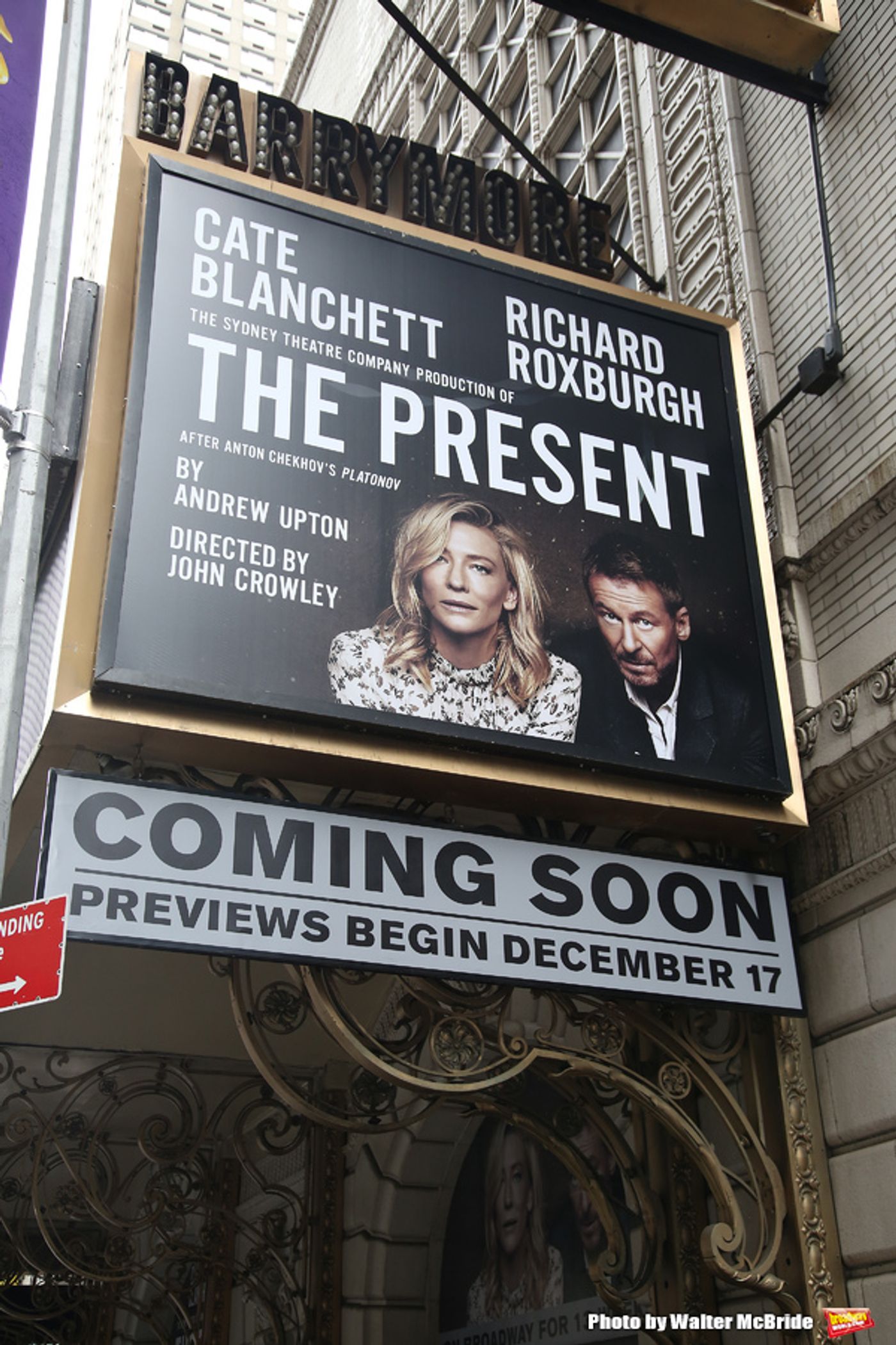 Up on the Marquee: Cate Blanchett in Sydney Theatre Co. THE PRESENT  Image