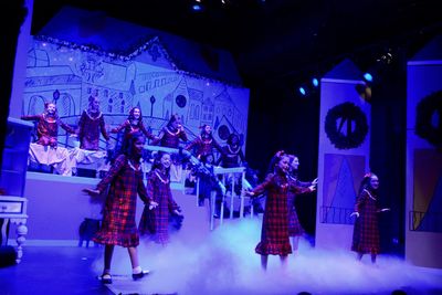 Sophie Knapp and the Cast of Madeline's Christmas that includes
Hannah Moore, Simone  Photo