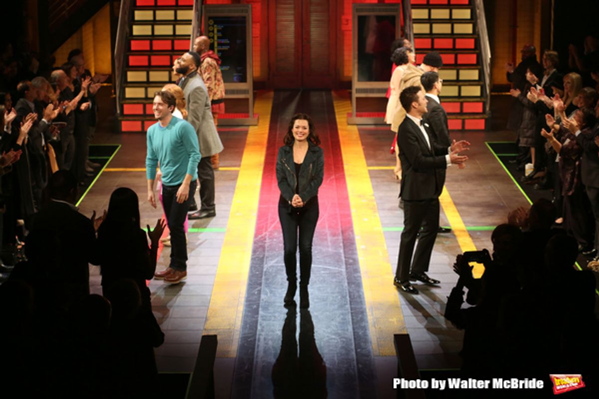 James Snyder, Margot Seibert and Justin Guarini with cast  at 