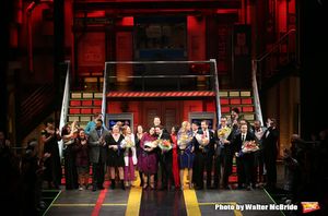Kathleen Marshall, Kristen Anderson-Lopez, James-Allen Ford, Sara Wordsworth, and Russ Kaplan with the cast @ BroadwayWorld Kathleen Marshall, Kristen Anderson-Lopez, James-Allen Ford, Sara Wordsworth, and Ru Photo