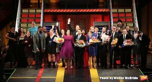 Kathleen Marshall, Kristen Anderson-Lopez, James-Allen Ford, Sara Wordsworth, and Russ Kaplan with the cast @ BroadwayWorld Kathleen Marshall, Kristen Anderson-Lopez, James-Allen Ford, Sara Wordsworth, and Ru Photo