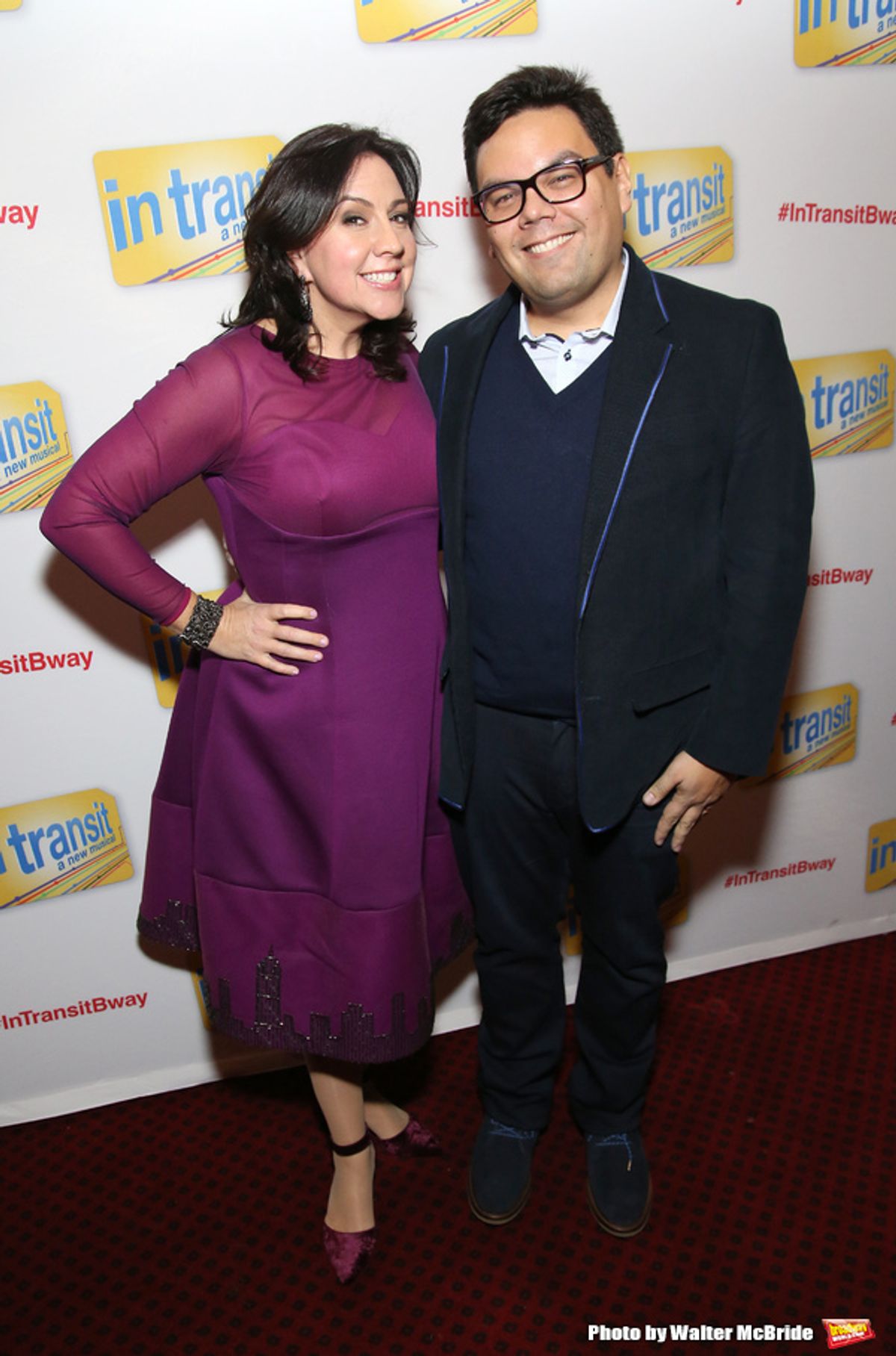 Kristen Anderson-Lopez and Robert Lopez  at 