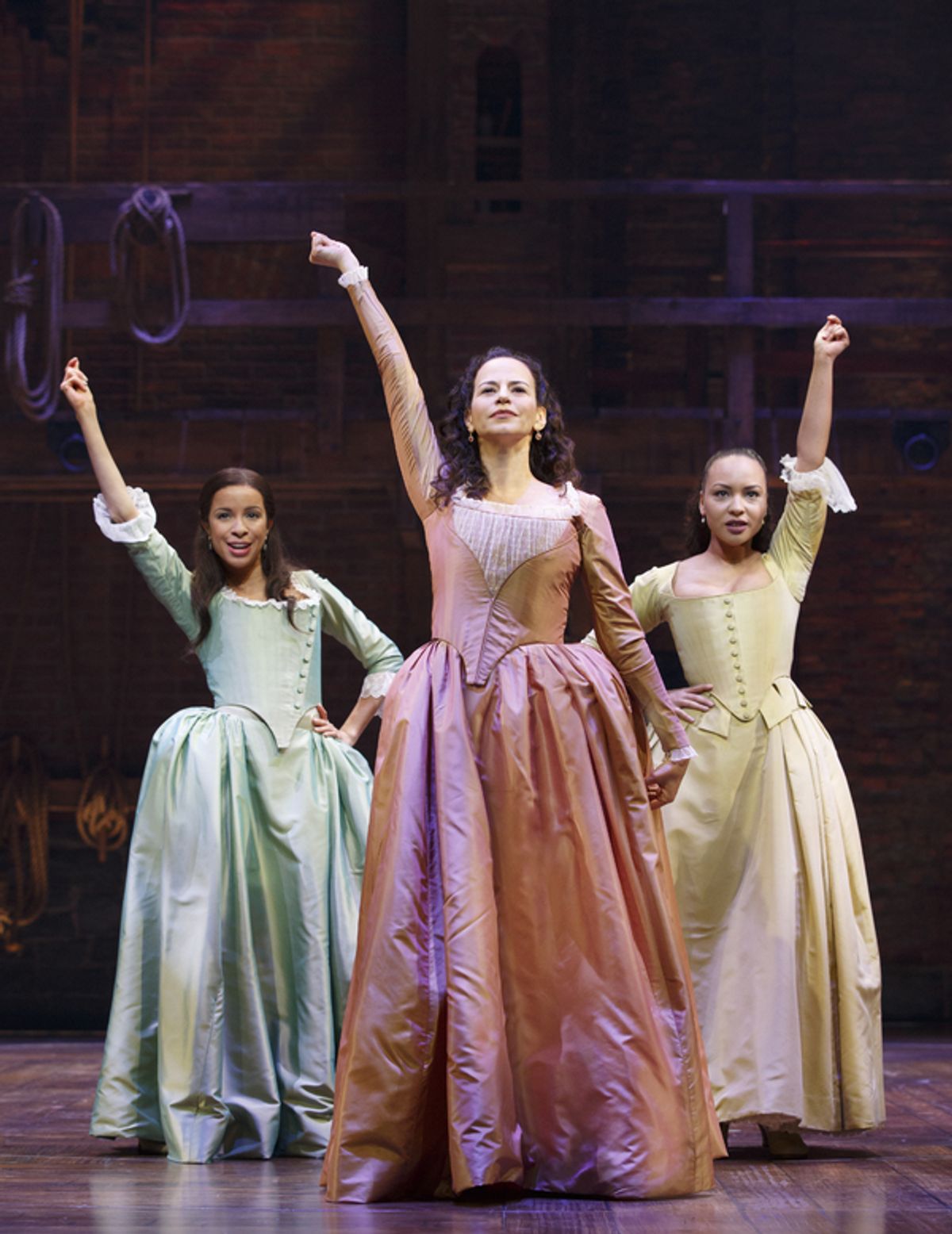 Lexi Lawson, Mandy Gonzalez and Jasmine Cephas Jones at 