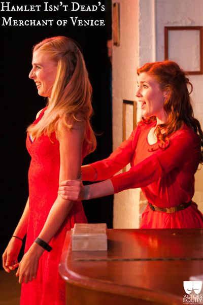 Samantha Maurice (Nerissa) & Mary McNulty (Portia) Photo