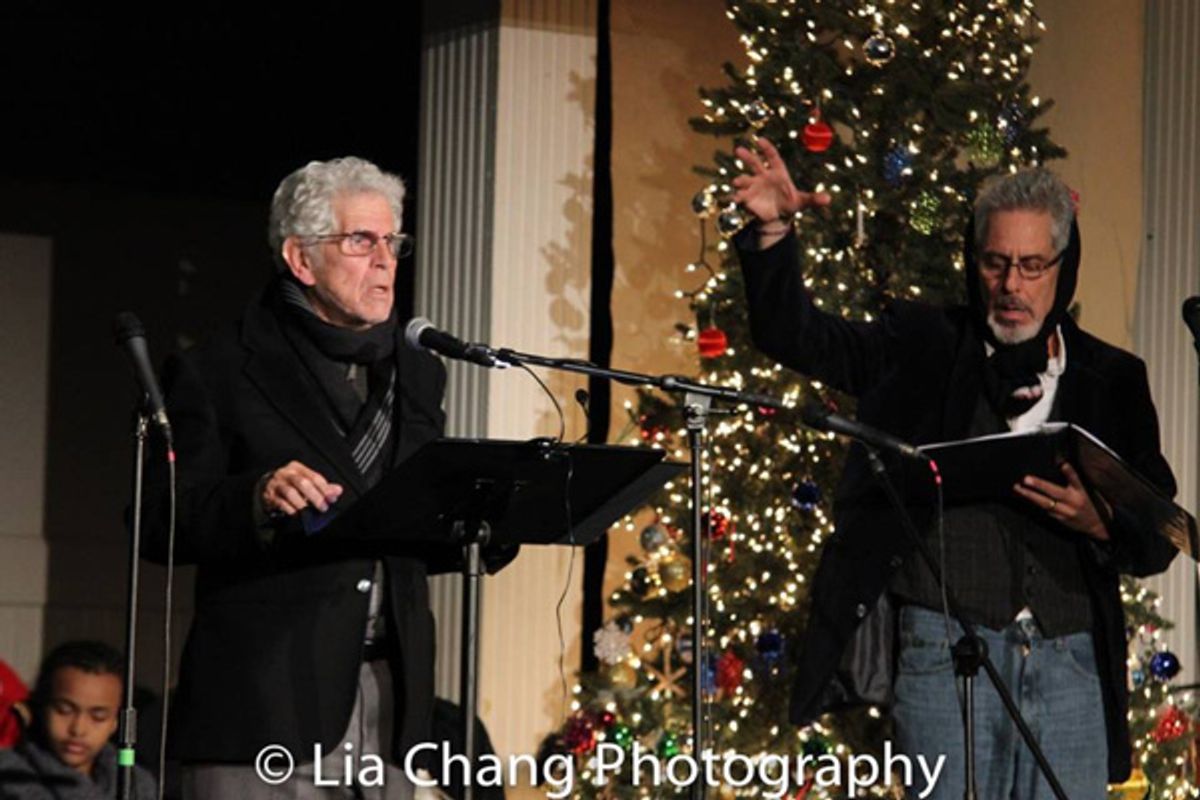 Tony Roberts as Scrooge and Andrew Greenway as Marley's Ghost at 