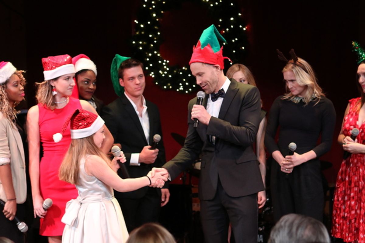 Christopher J. Hanke with Broadway Dreams students at 