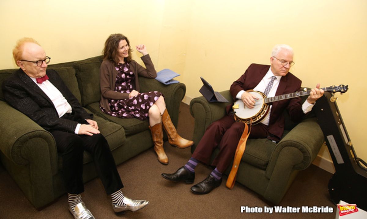 Peter Asher, Edie Brickell and Steve Martin  at 