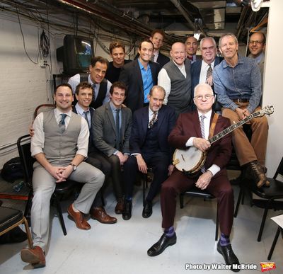 Steve Martin with the cast  Photo