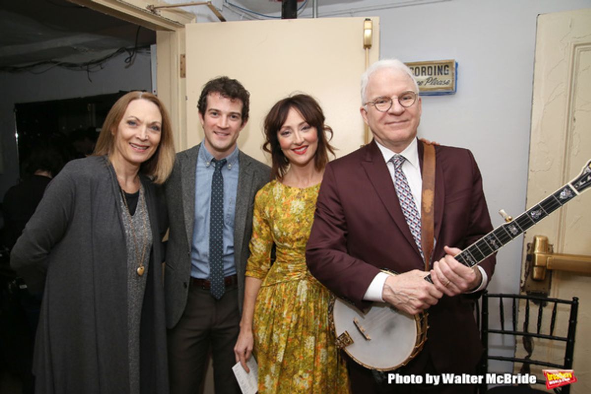 Dee Hoty, A.J. Shively, Carmen Cusack and Steve Martin  at 