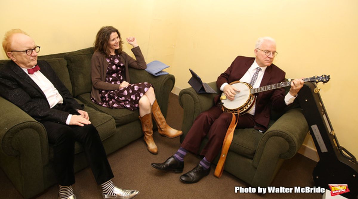  Peter Asher, Edie Brickell and Steve Martin at 