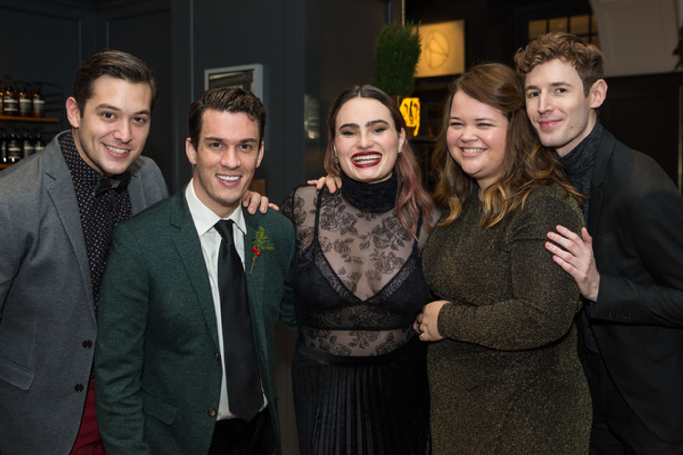 Photo Flash: Jenna Ushkowitz, Max von Essen, Laura Osnes and More Attend Broadway Style Guide's 2016 Holiday Soiree  Image