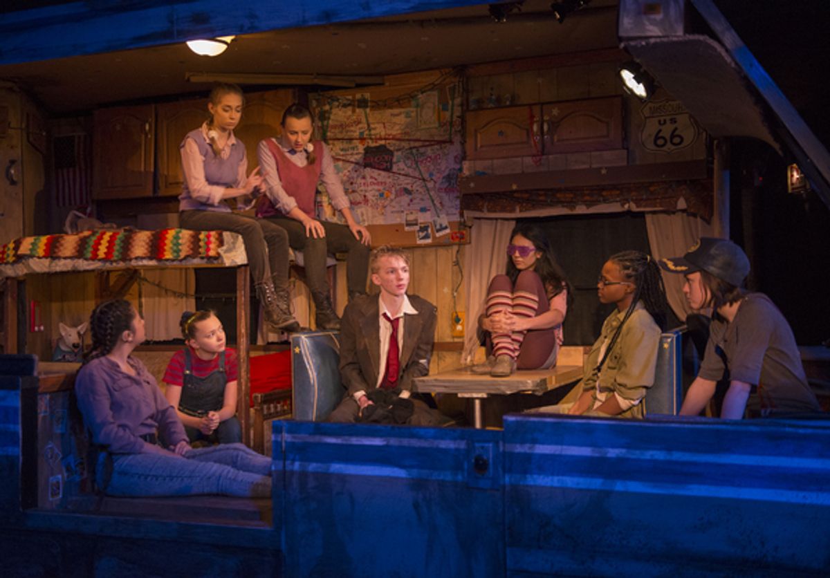 (lower) Contreras, Grey, Blin, Bolithon, Strong, Cartwright. (up) Nicole Rudakova, Aria Szalai-Raymond. Photo by Michael Brosilo at 