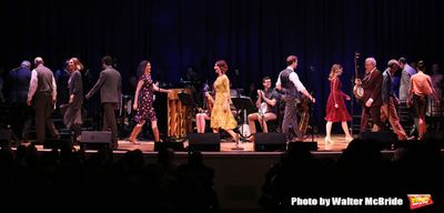 Edie Brickell and Steve Martin with the cast Photo