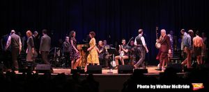 Edir Brickell and Steve Martin with cast @ BroadwayWorld Edir Brickell and Steve Martin with cast Photo