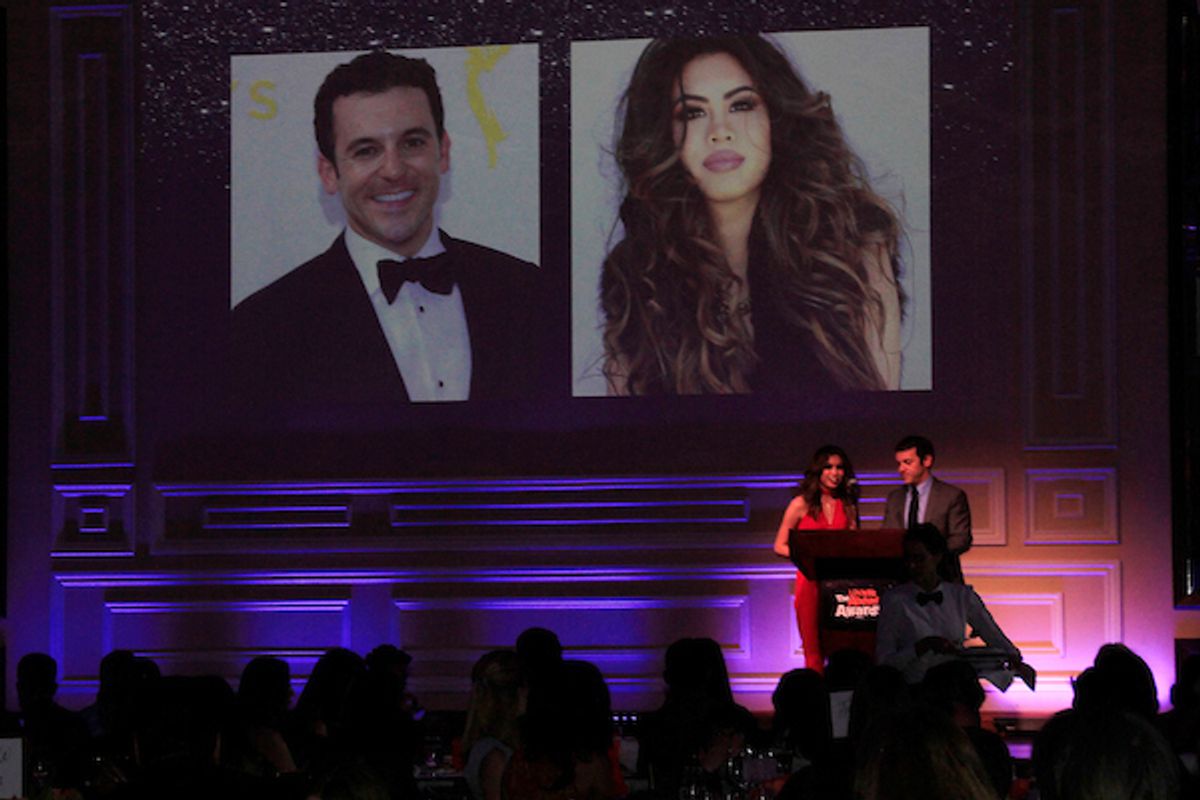Fred Savage, Ashley Argota at 