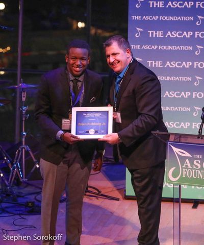 Brian Richburg, Jr. & Louis Prima, Louis Prima Award Photo