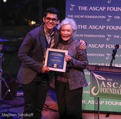 Caleb Collins, Hal & Eunice David Award Photo