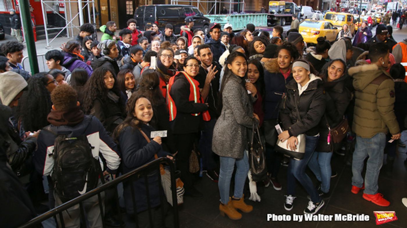 Photo Coverage: NYC Students Get a History Lesson at HAMILTON  Image