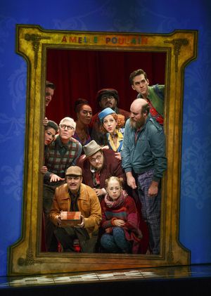 The company of â€"Amélie, A New Musical†at Center Theatre Group/Ahmanson Theatre. Photo by Joan Marcus. @ BroadwayWorld The company of â€"Amélie, A New Musical†at Center Theatre Group/Ahmanso Photo