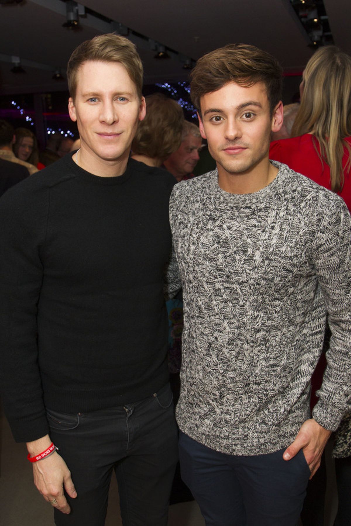 Tom Daley and Dustin Lance Black at 