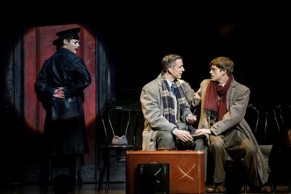 Randy Harrison as Emcee, Benjamin Eakeley as Clifford Bradshaw and Patrick Vaill as E Photo