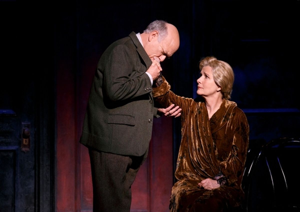 Scott Robertson as Herr Schultz and Mary Gordon Murray as Fraulein Schneider in the 2016 National Touring production of Roundabout Theatre Company's CABARET at 