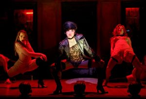 Andrea Goss as Sally Bowles, Randy Harrison as the Emcee and the 2016 National Tourin Photo