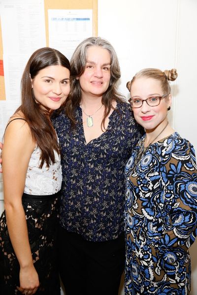 From left, cast member Phillipa Soo, director Pam MacKinnon and cast member Alyse Ala Photo