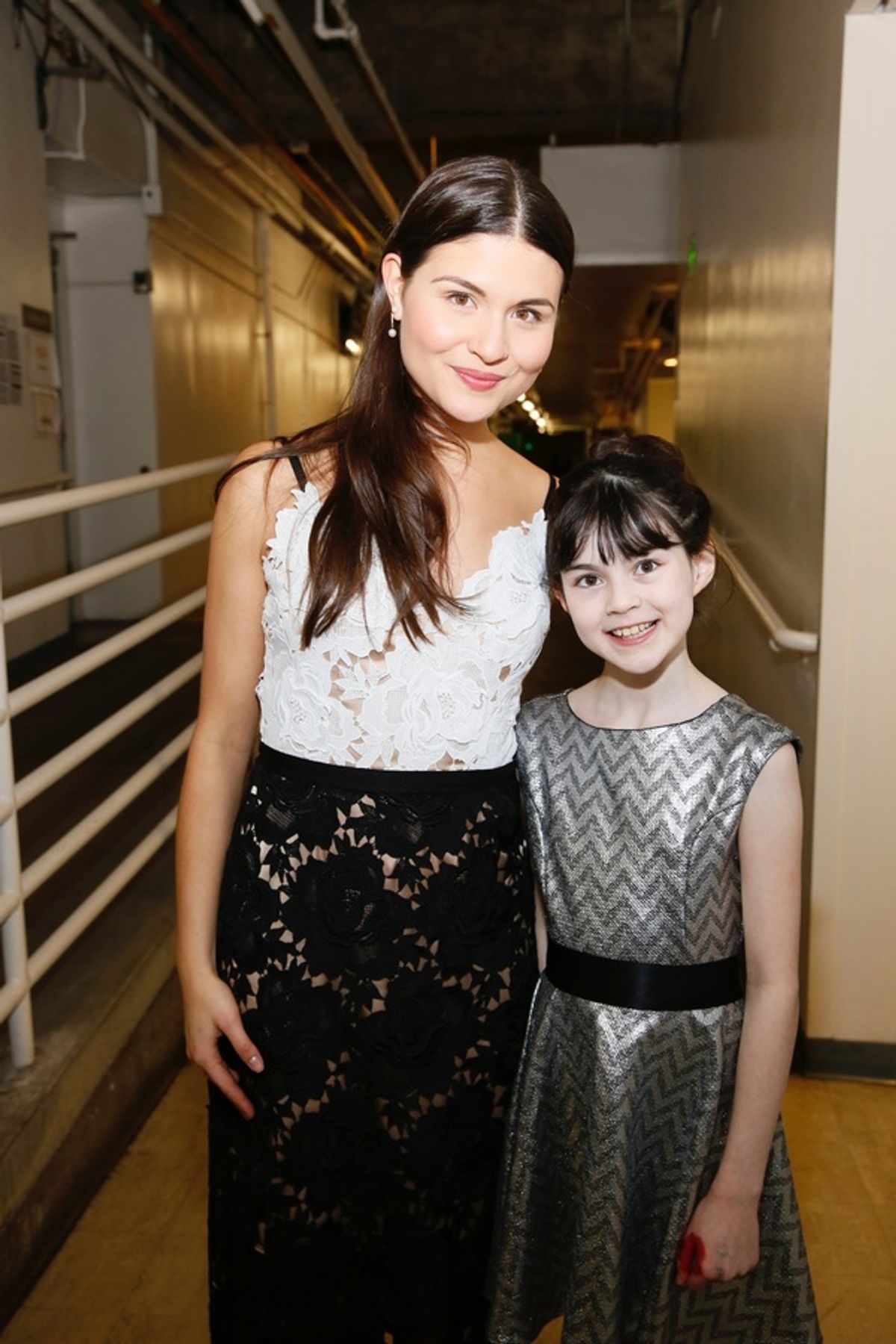 From left, cast members Phillipa Soo and Savvy CrawfordÂ pose backstage after the opening night performance of 'AmÃ©lie, A New Musical' at Center Theatre Group/Ahmanson Theatre on Friday, December 16, 2016, in Los Angeles, California. (Photo by Ryan Mille at 