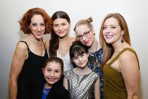 From left, cast members Alison Cimmet, Lily Sanfelippo, Phillipa Soo, Savvy Crawford, Alyse Alan Louis and Emily Afton pose backstage after the opening night performance of "Amélie, A New Musical" at Center Theatre Group/Ahmanson Theatre on Friday, Decem @ BroadwayWorld From left, cast members Alison Cimmet, Lily Sanfelippo, Phillipa Soo, Savvy Crawford, Photo
