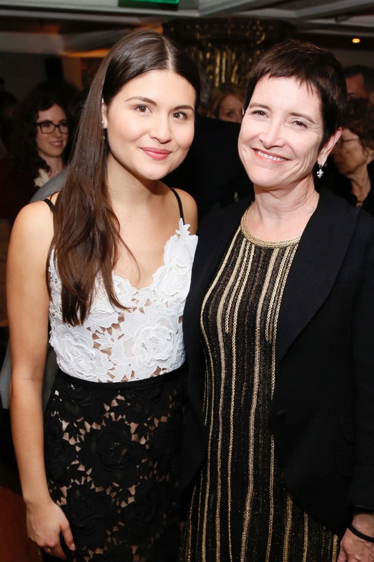 From left, cast member Phillipa SooÂ and Center Theatre Group Board President Kiki Ramos Gindler pose at the party after the opening night performance of 'AmÃ©lie, A New Musical' at Center Theatre Group/Ahmanson Theatre on Friday, December 16, 2016, in Lo at 