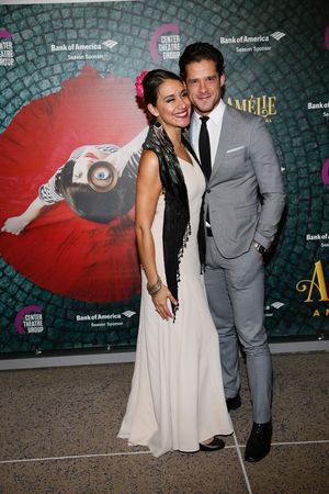 Actors Sabina Zuniga Varela and Miles Gaston Villanueva arrive for the opening night performance of "Amélie, A New Musical" at Center Theatre Group/Ahmanson Theatre on Friday, December 16, 2016, in Los Angeles, California. (Photo by Ryan Miller/Capture I @ BroadwayWorld Actors Sabina Zuniga Varela and Miles Gaston Villanueva arrive for the opening night Photo