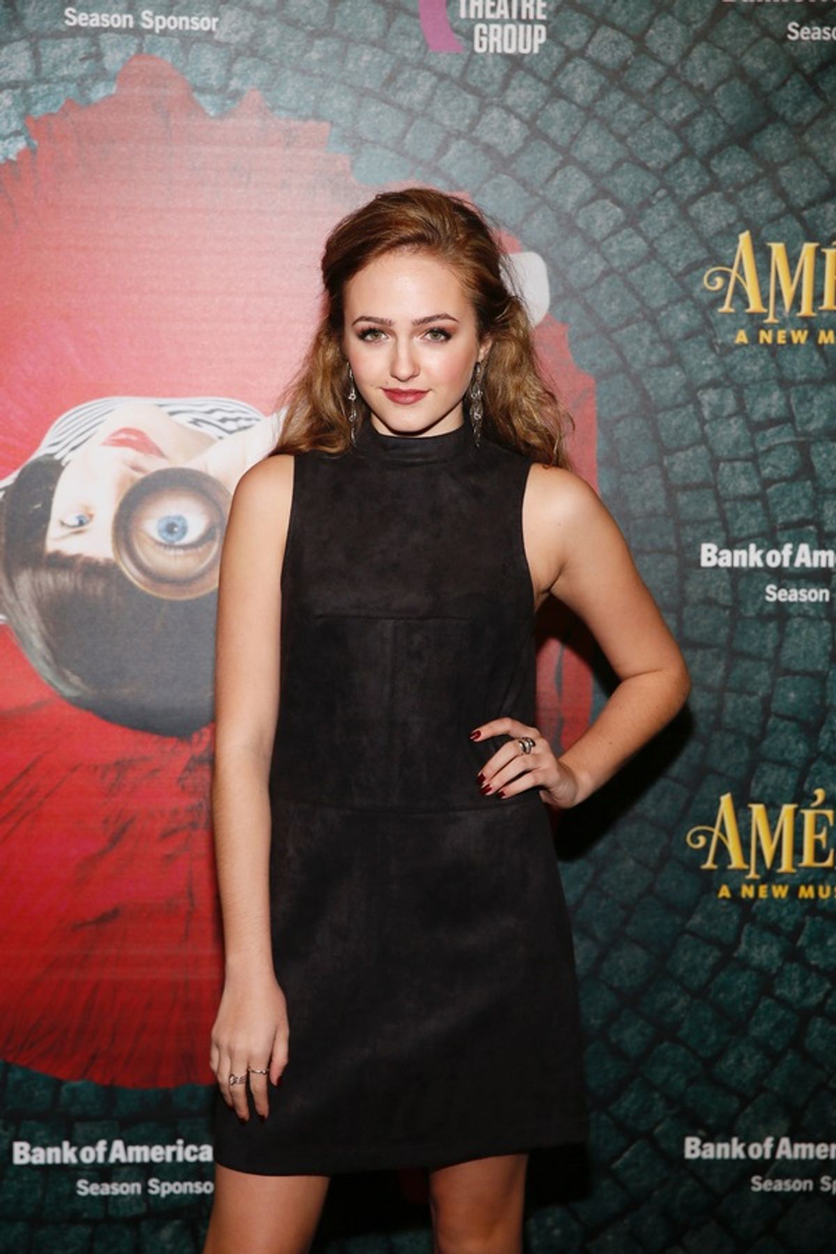 Actor Sophie Reynolds arrives for the opening night performance of 'AmÃ©lie, A New Musical' at Center Theatre Group/Ahmanson Theatre on Friday, December 16, 2016, in Los Angeles, California. (Photo by Ryan Miller/Capture Imaging) at 