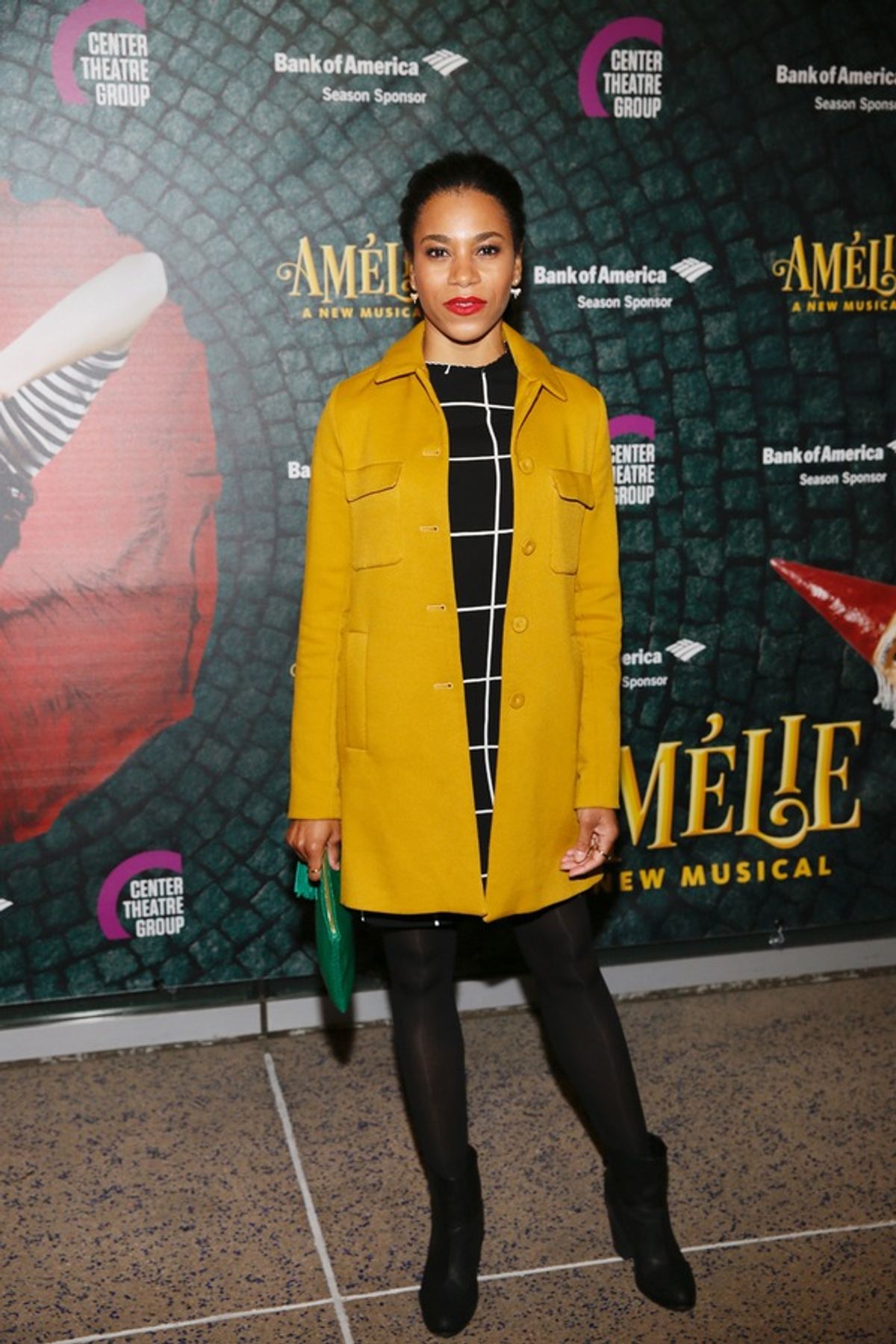 Actor Kelly McCreary arrives for the opening night performance of 'AmÃ©lie, A New Musical' at Center Theatre Group/Ahmanson Theatre on Friday, December 16, 2016, in Los Angeles, California. (Photo by Ryan Miller/Capture Imaging) at 